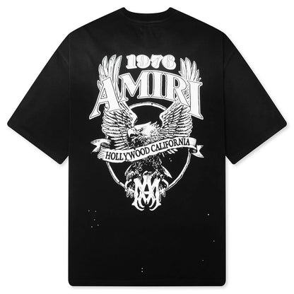 Amiri Eagle Oversized Tee Black