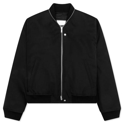 Wool Bomber Jacket Black