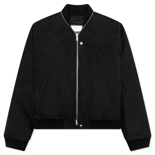 Wool Bomber Jacket Black