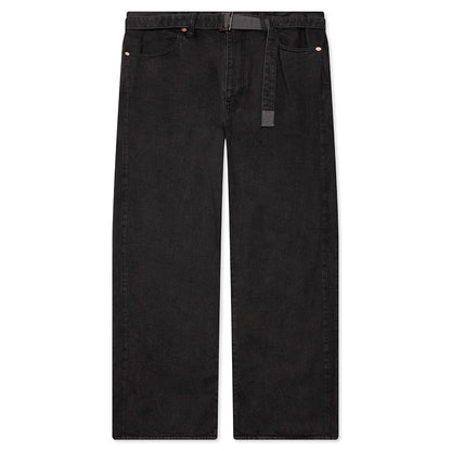 Belted Jeans Gray