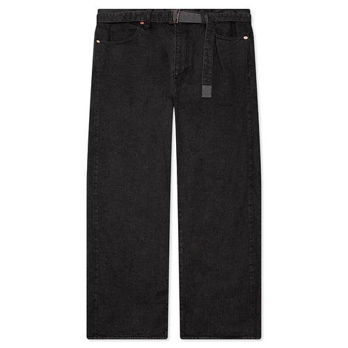 Belted Jeans Gray