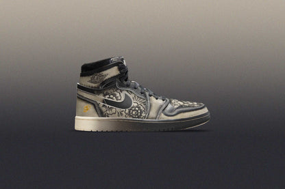 Air Jordan 1 Zoom Comfort 2 Premium Dia De Muertos Black Pale Ivory