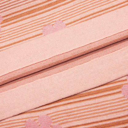 Striped Floral T Shirt Pink Gummy