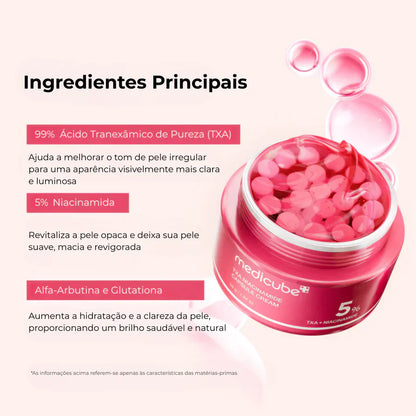 Creme Cápsula TXA Niacinamida Clareia e Hidrata