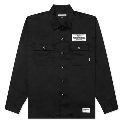 Classic L S Work Shirt Black
