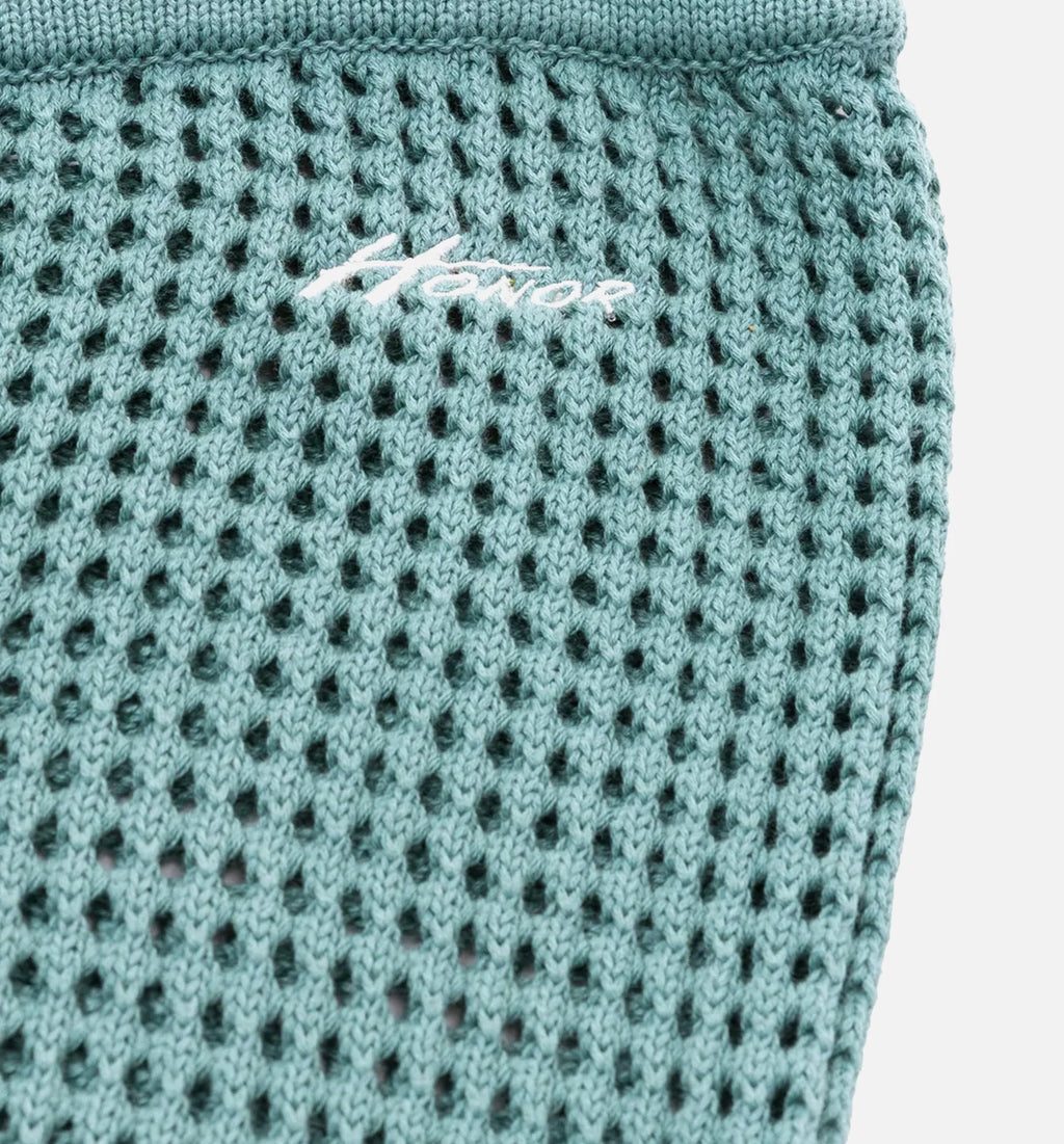 Crochet Ombre Womens Pants Green