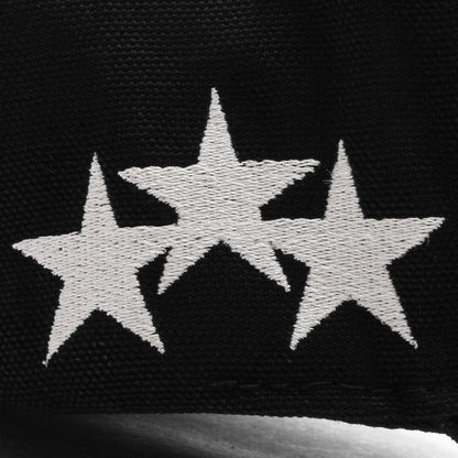 Stars MA Canvas Hat Black Red