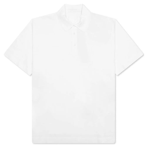 Polo in Cotton With 4G Detail White