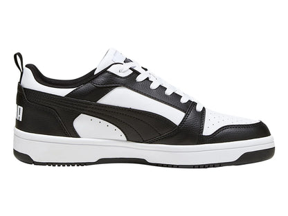 Tenis PUMA Rebound V6 Low Blanco y Negro para Mujer