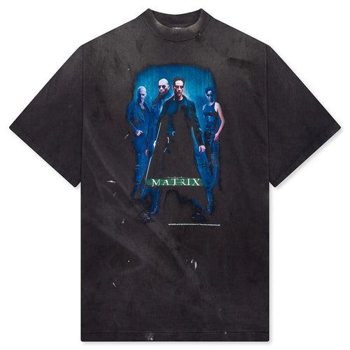 Saint M6 x The Matrix Green Logo S S Tee Black