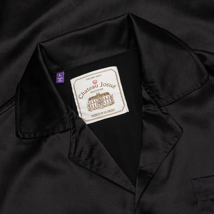 Silk Pajama Shirt Black