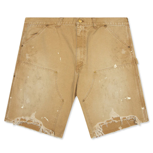Double Knee Shorts Beige