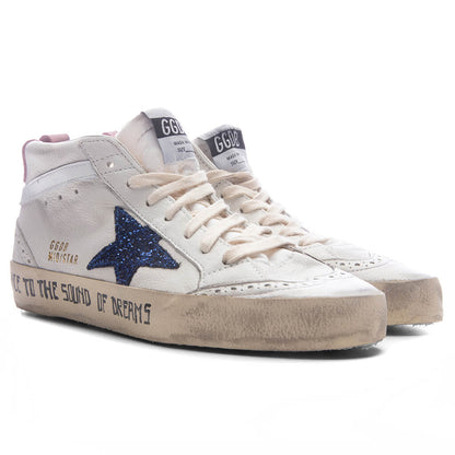 Womens Mid Star White Blue Pink