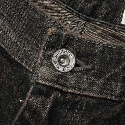 Savage Denim DP Wide Pants Black
