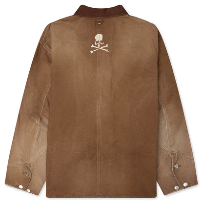 Utility Denim Jacket Dark Brown
