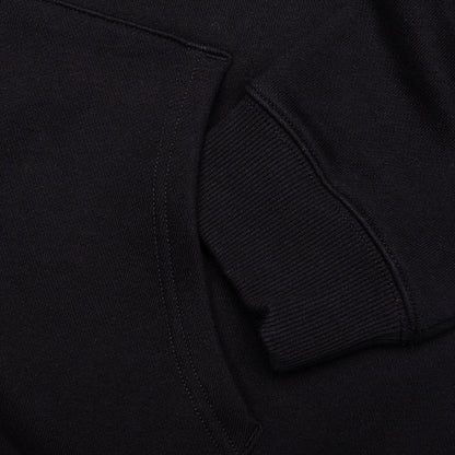 Star A Zip Up Hoodie Black