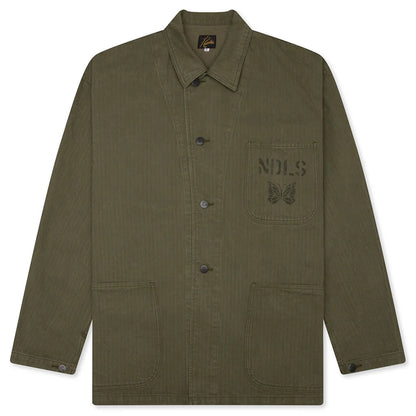 Cotton Herringbone N 3 Jacket Olive
