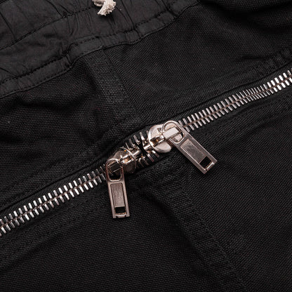 Butt Zipp Long Boxer Shorts Black