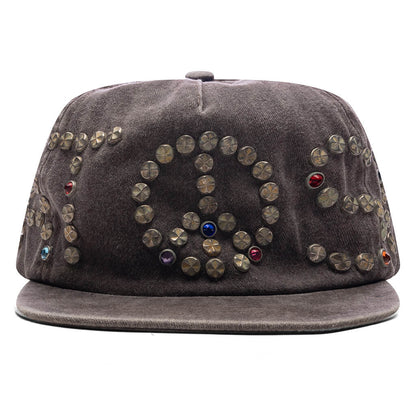 Studded Wrap Around Hat Brown