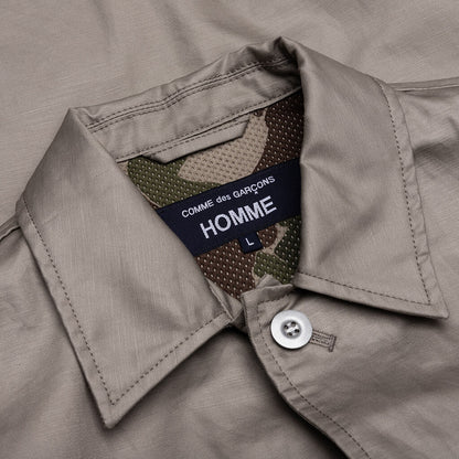 Multi Pocket Chore Jacket Grey Beige
