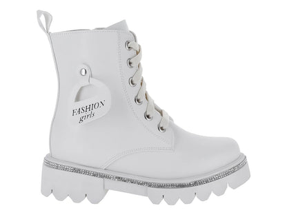 Botas Kassandra Blanco Plata para Niña