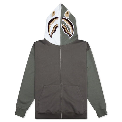 Shark Full Zip Hoodie 2 Olive Drab