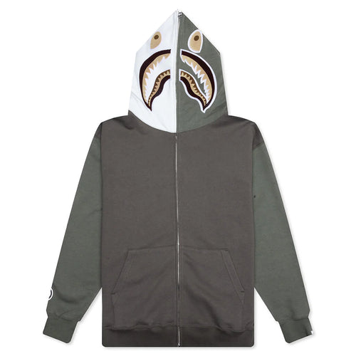 Shark Full Zip Hoodie 2 Olive Drab