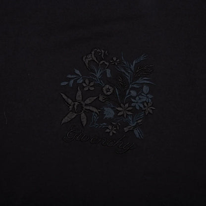 Embroidered Floral Logo Standard Black