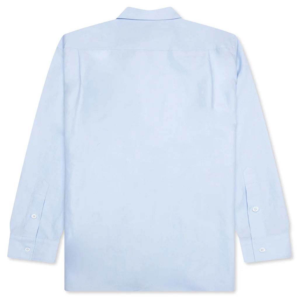 Window Embroidery Shirt Light Blue