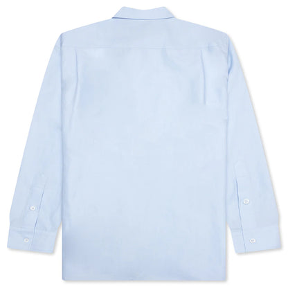 Window Embroidery Shirt Light Blue