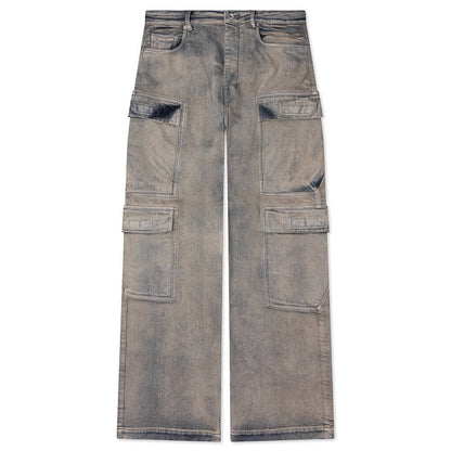 Double Cargo Denim Jeans Mineral Pearl