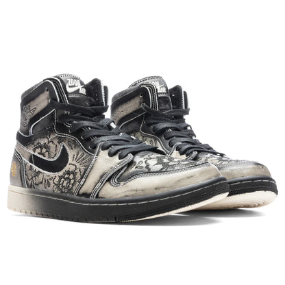 Air Jordan 1 Zoom Comfort 2 Premium Dia De Muertos Black Pale Ivory