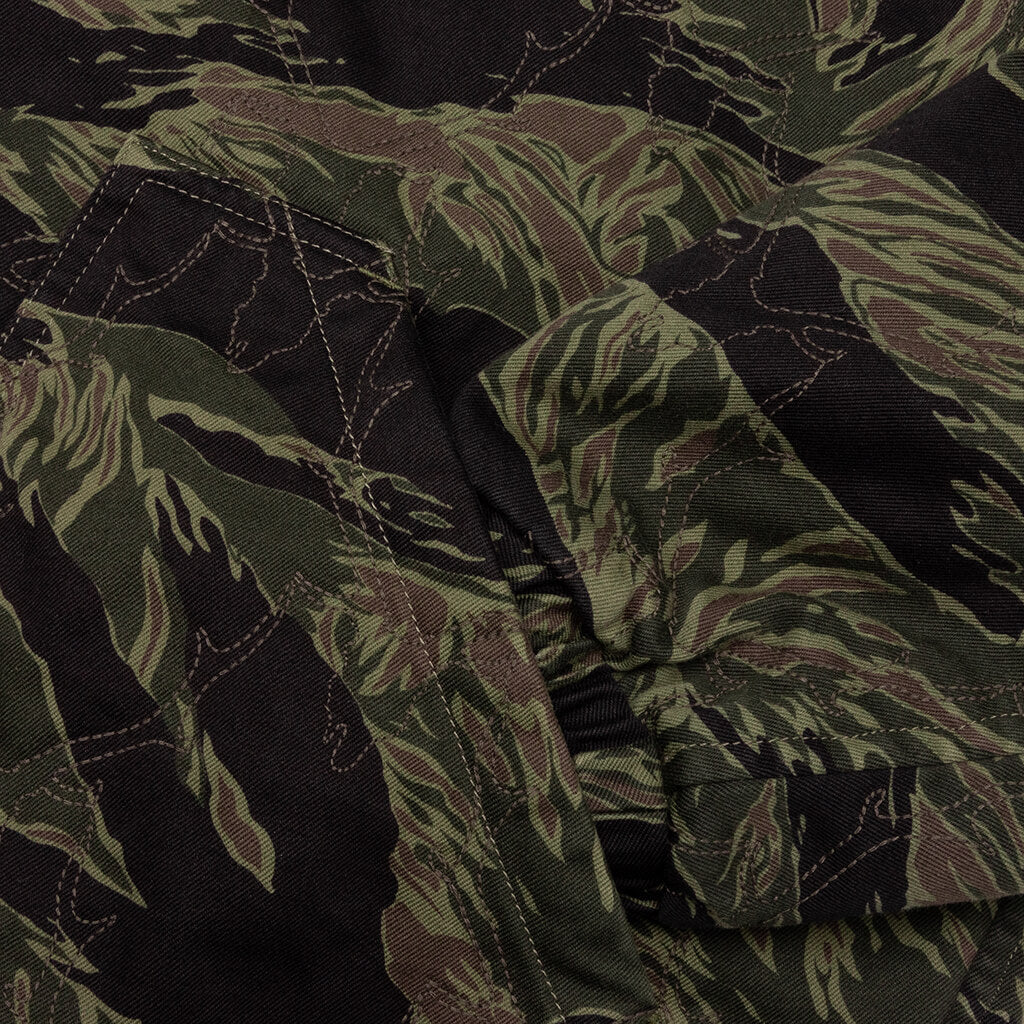 Coach Jacket Skull Quilting Tiger Camo