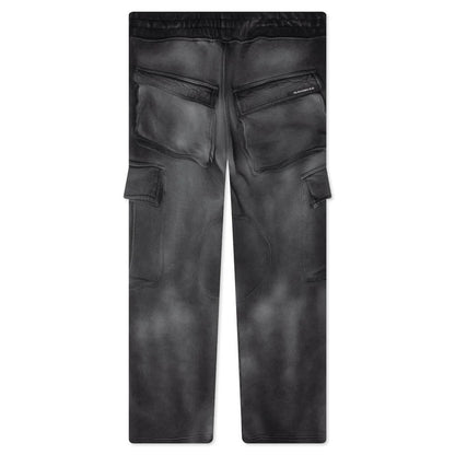 Sunfade Logo Cargo Sweatpant Faded Black