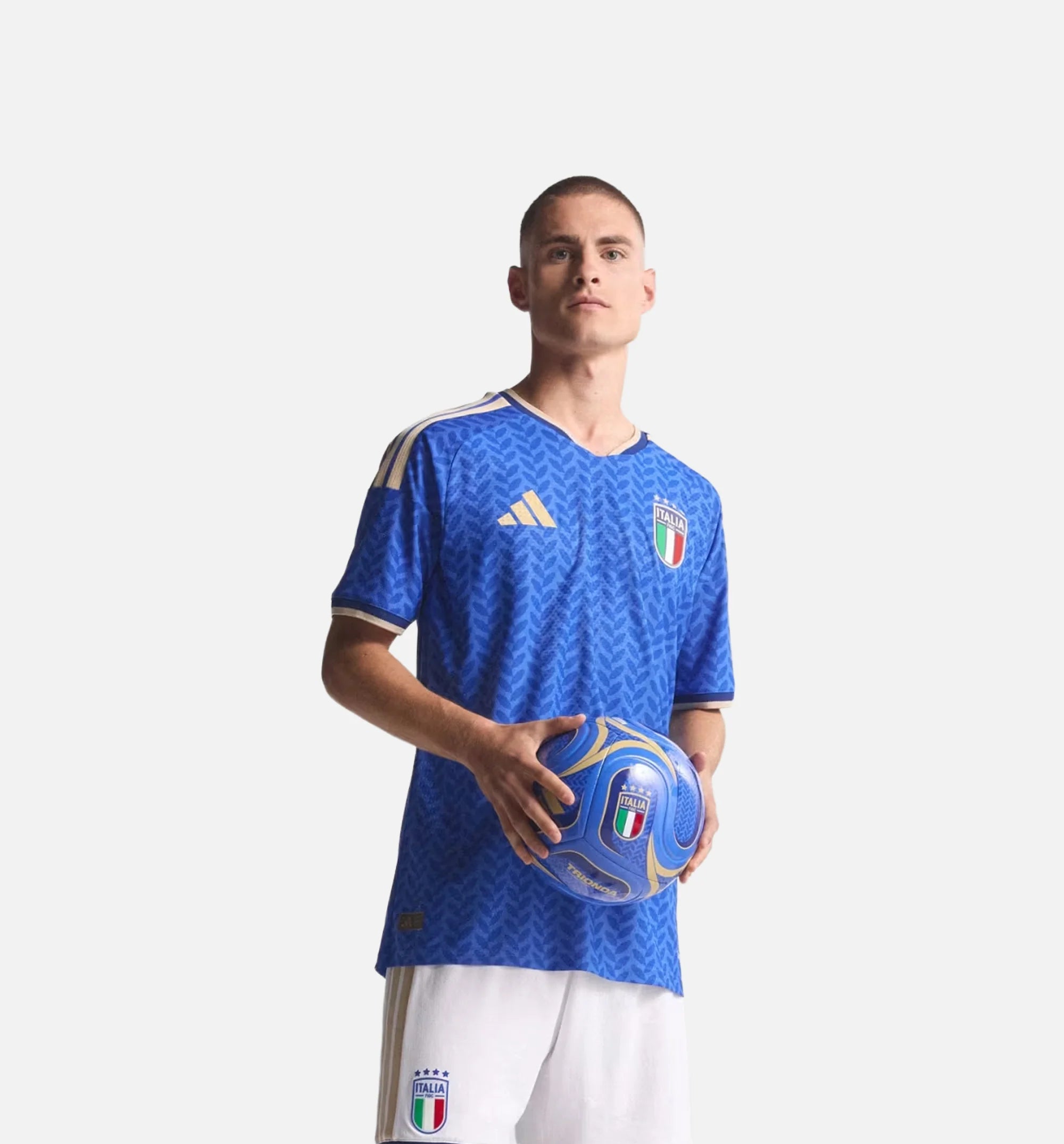 Italy 26 Home Authentic Mens Jersey Bold Blue