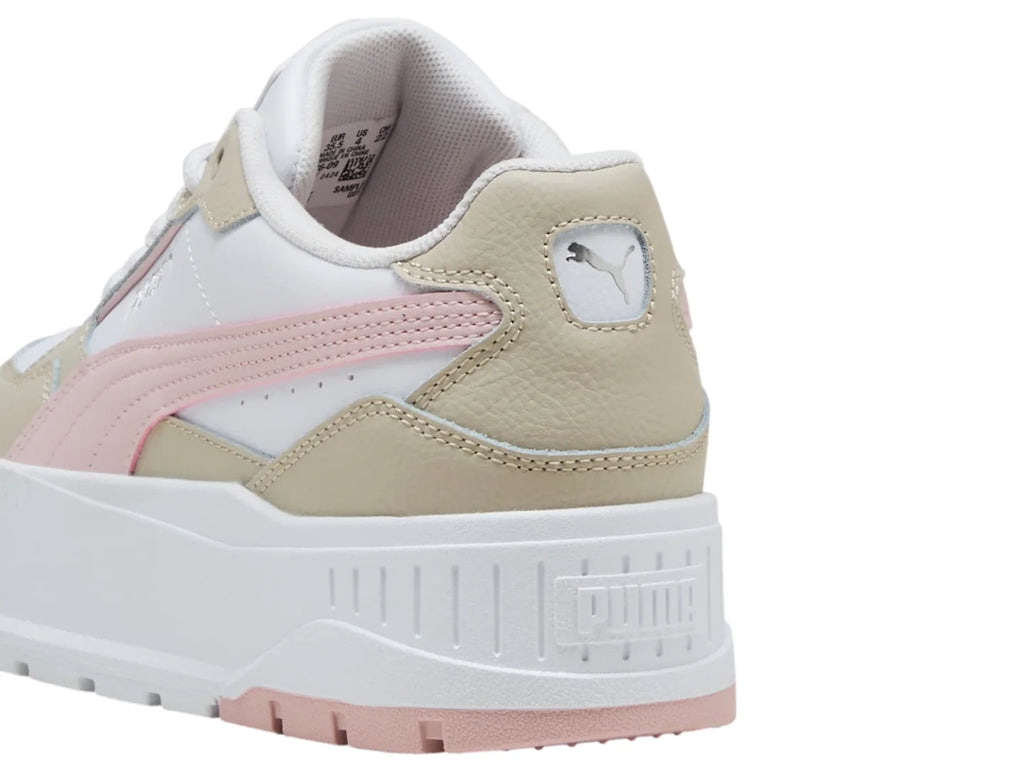 Tenis Puma Karmen II Idol Blanco y Rosa para Niña