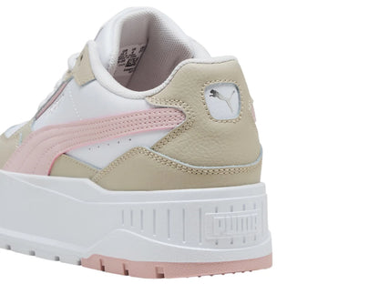 Tenis Puma Karmen II Idol Blanco y Rosa para Niña