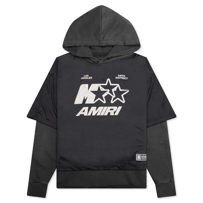 MA Star Mesh Hoodie Black