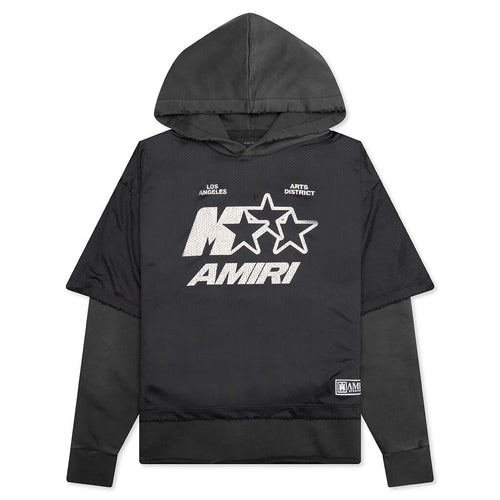 MA Star Mesh Hoodie Black