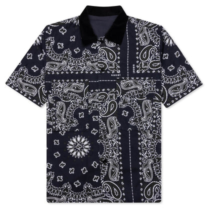 Bandana Print Shirt Navy