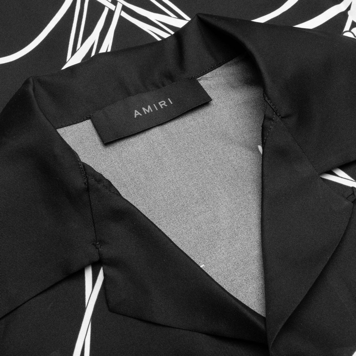 Floral Bowling Shirt Black