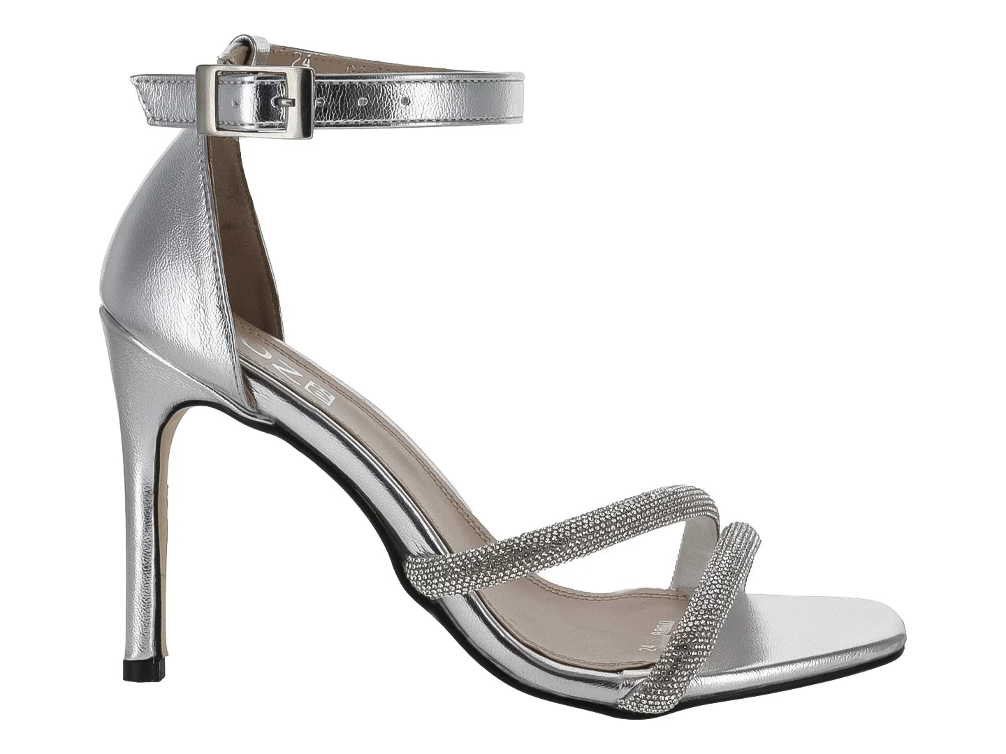 Sandalias Roze Plata para Mujer