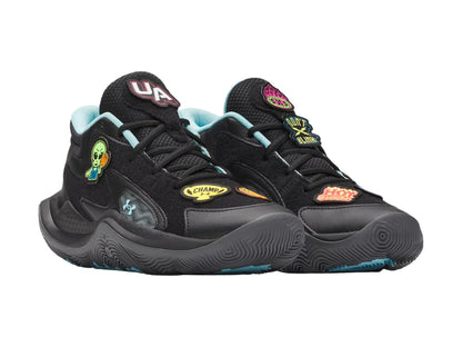 Tenis Under Armour Jet 25 Patches Negro para Niño