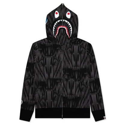 Bape Speed Racer Shark Full Zip Hoodie Black