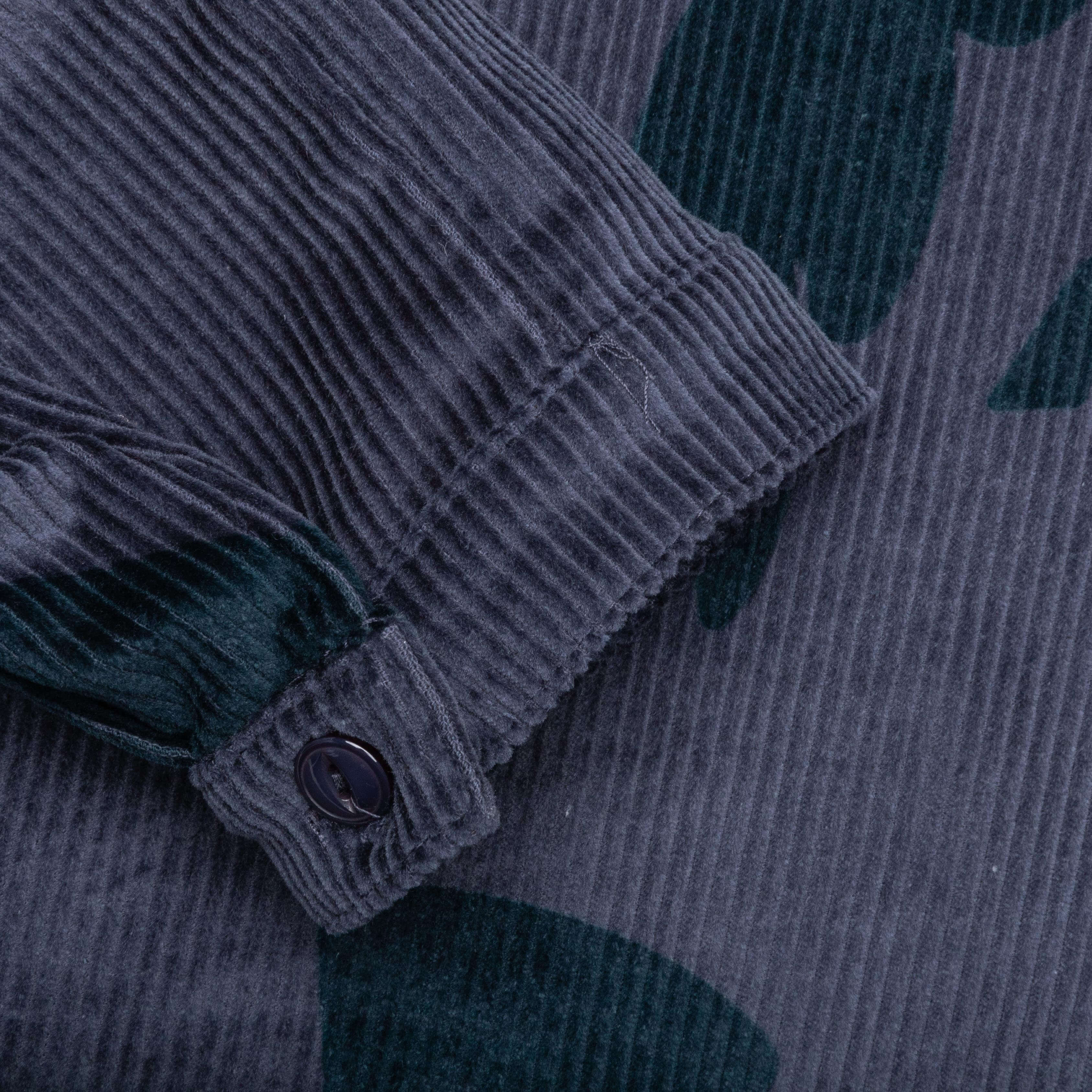 Clipped Wings Shirt Jacket Greyish Blue