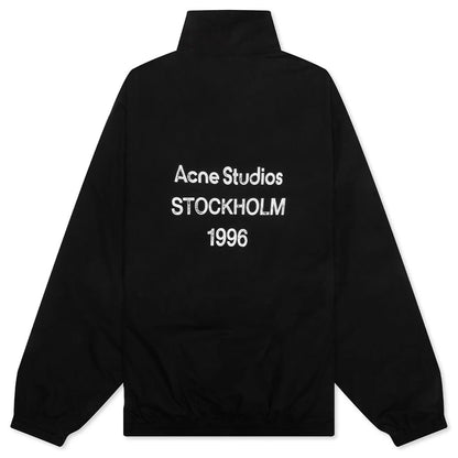 Logo Zipper Jacket Black