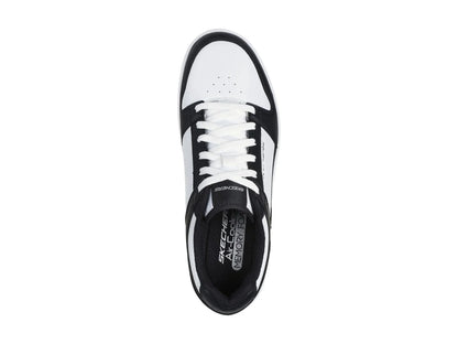 Tenis Skechers Court Classics Blanco y Negro para Hombre
