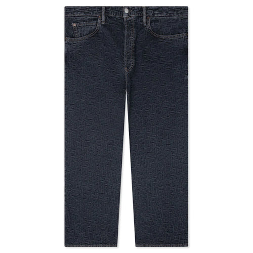 Baggy Fit Jeans 1981M Monogram Blue Black
