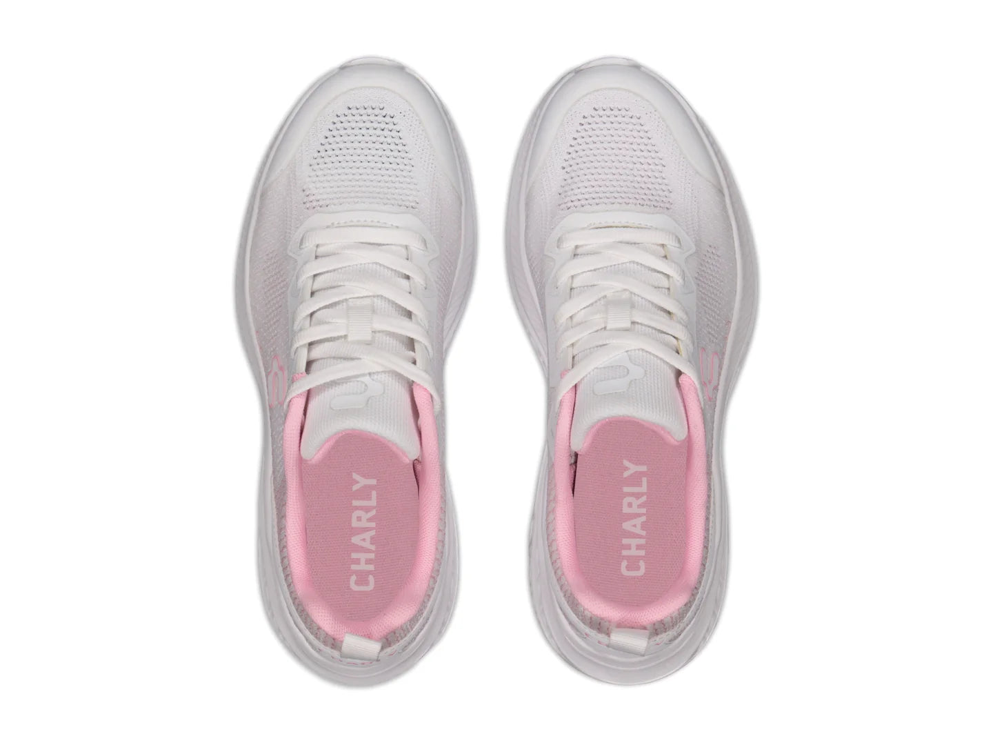 Tenis Charly Road Casual Blanco y Rosa para Mujer