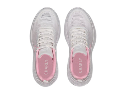 Tenis Charly Road Casual Blanco y Rosa para Mujer